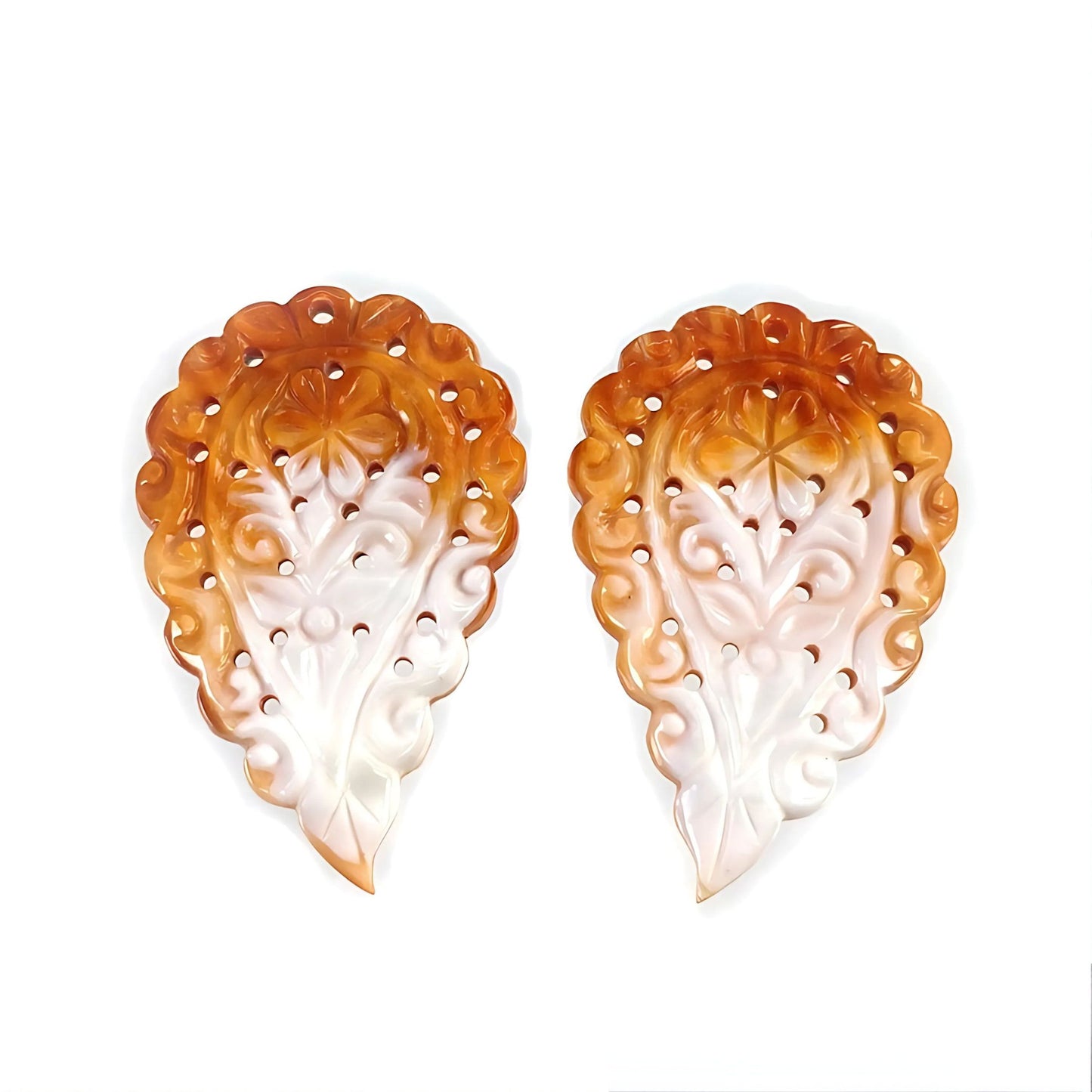 mother of pearl orange carving