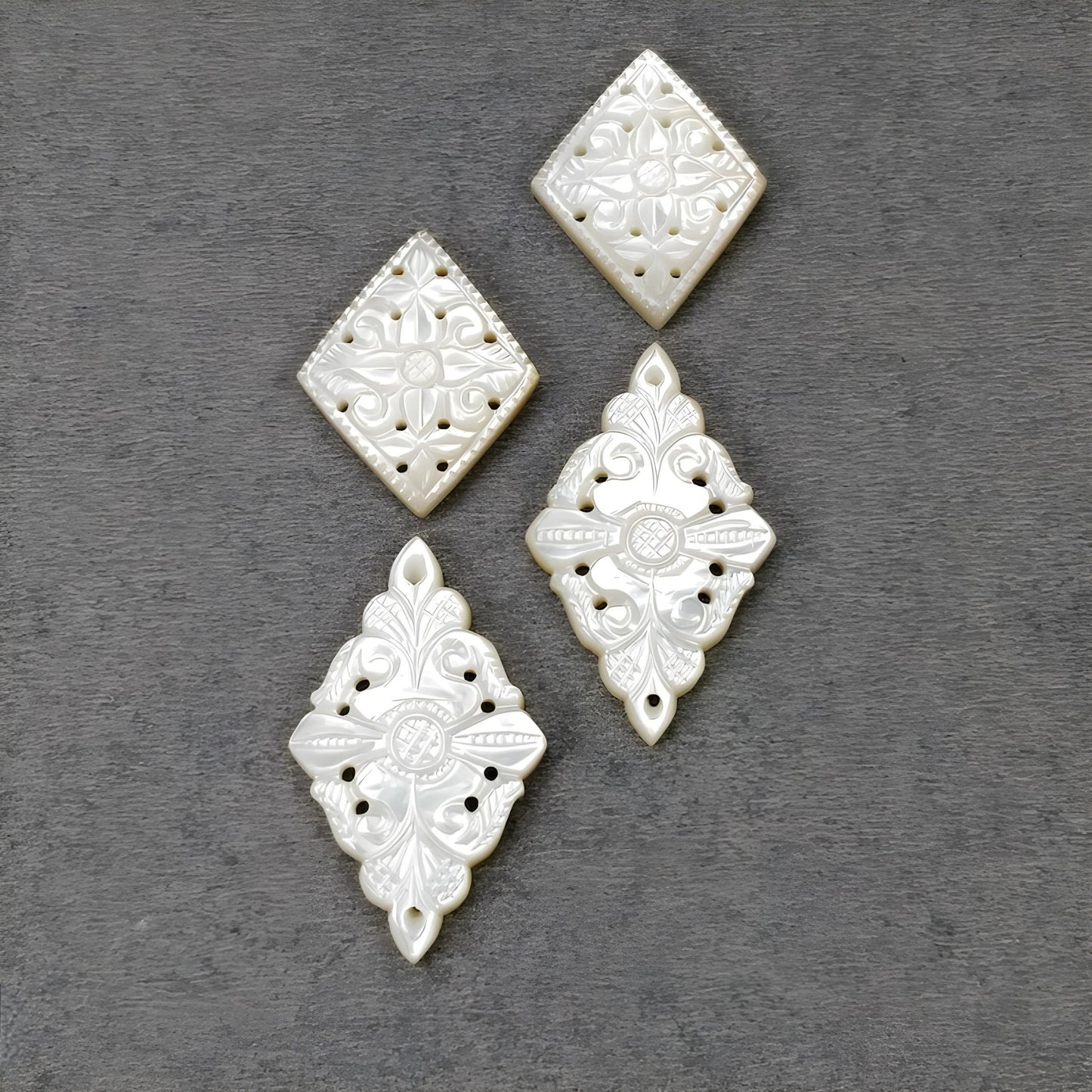 mother of pearl marquise carving