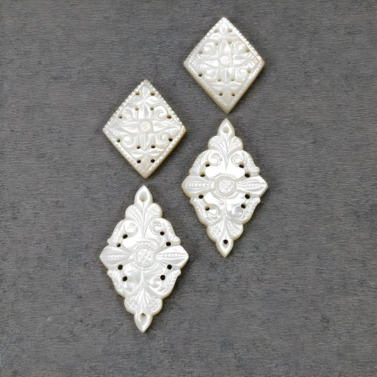 mother of pearl marquise carving