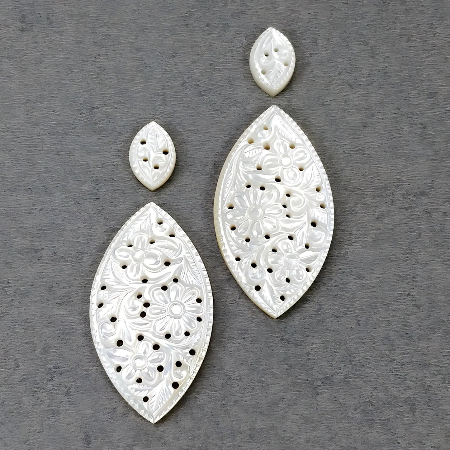 mother of pearl marquise carving