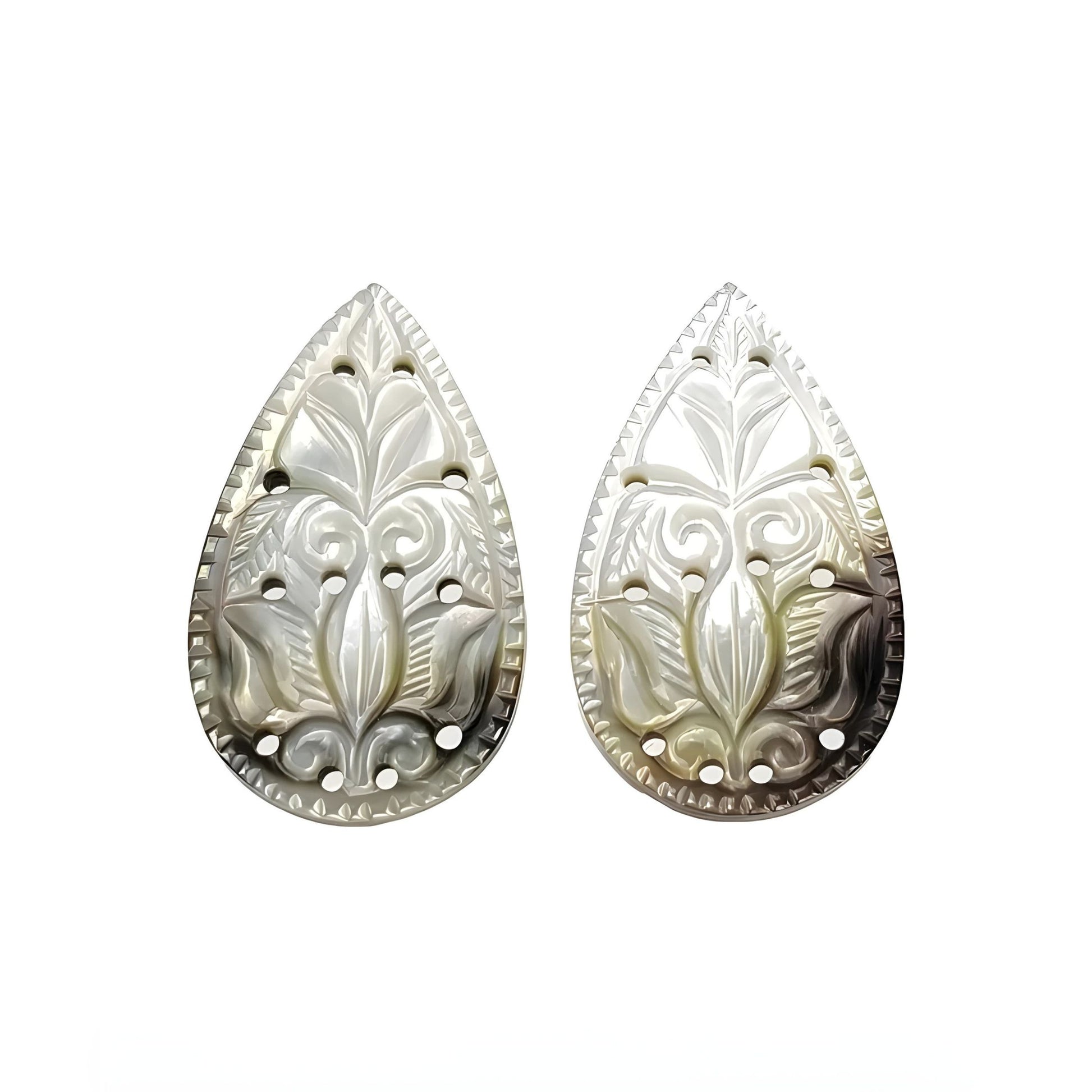 mother of pearl pear carving