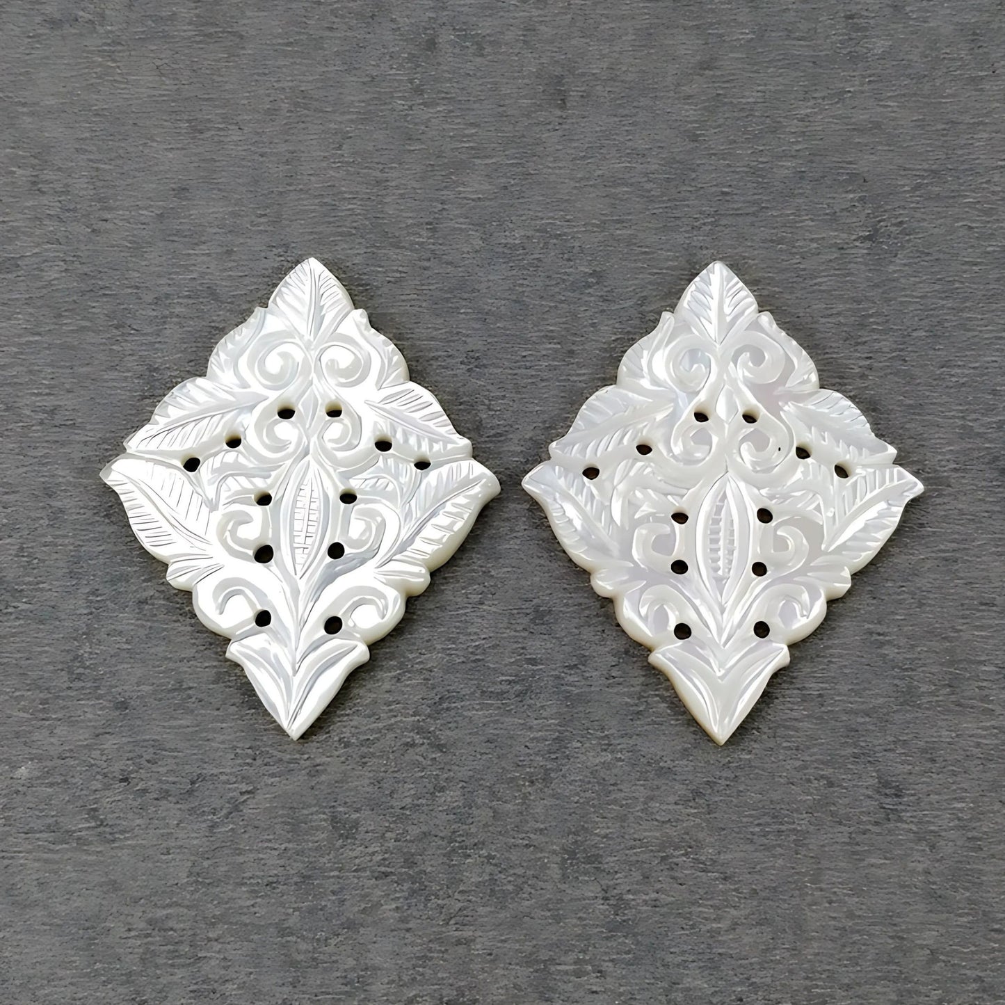 mother of pearl marquise carving