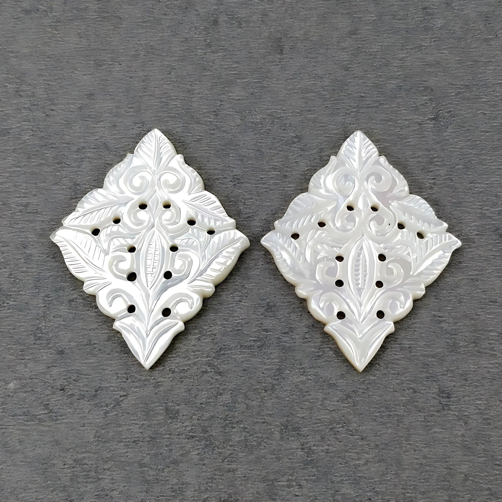 mother of pearl marquise carving