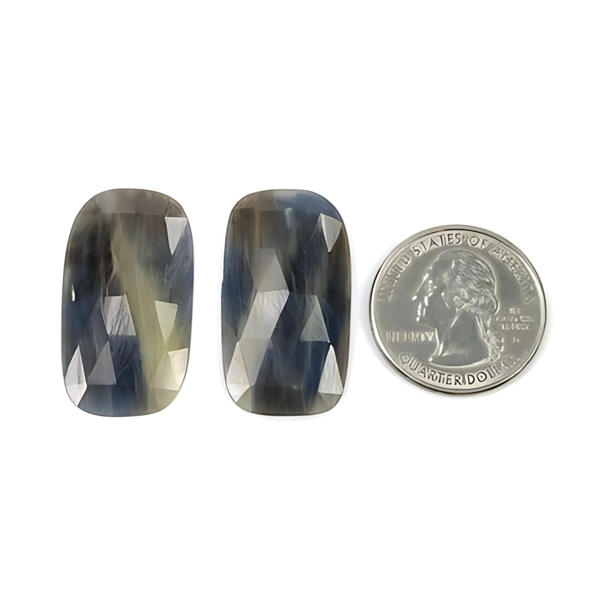 平底多颗蓝宝石