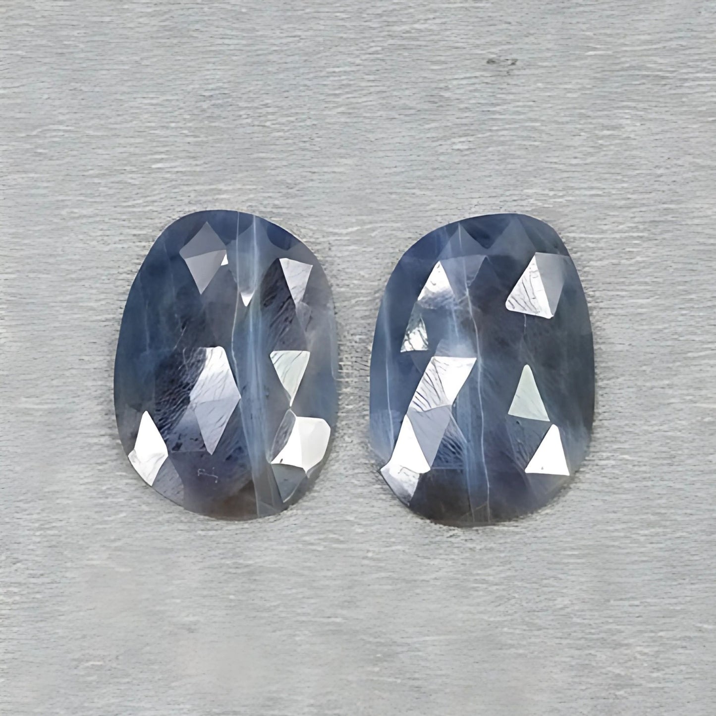 Multi Sapphire Rose Cut Slices