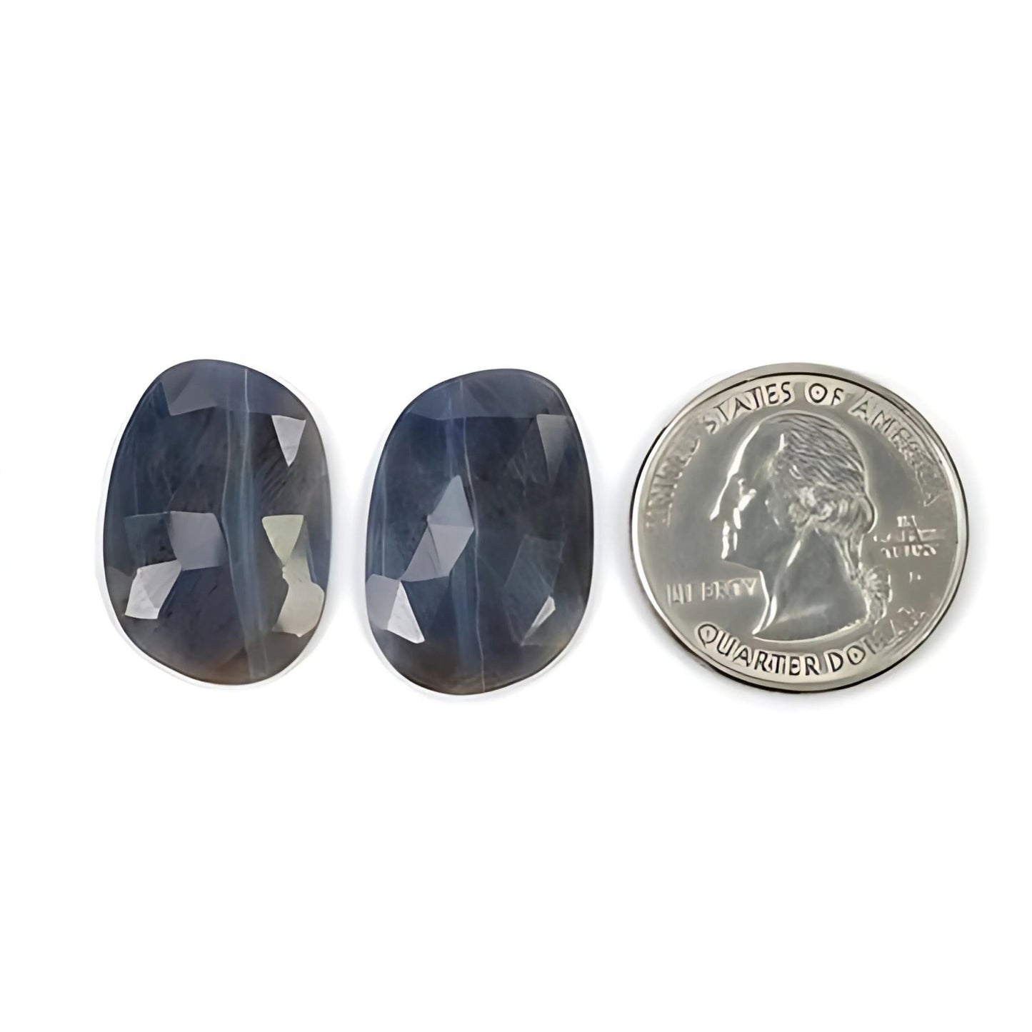 Facettierter Multi-Saphir-Edelstein