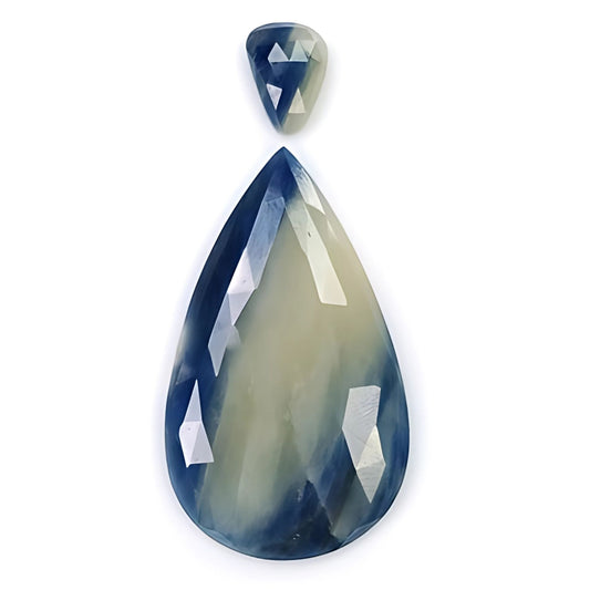 天然多颗蓝宝石