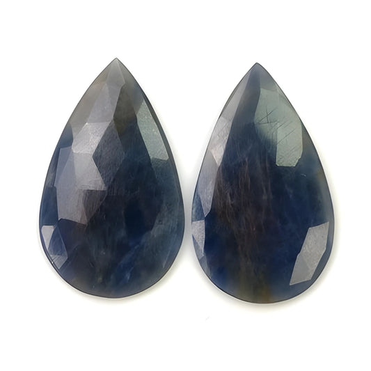 Tranches de rose multi-saphir coupées