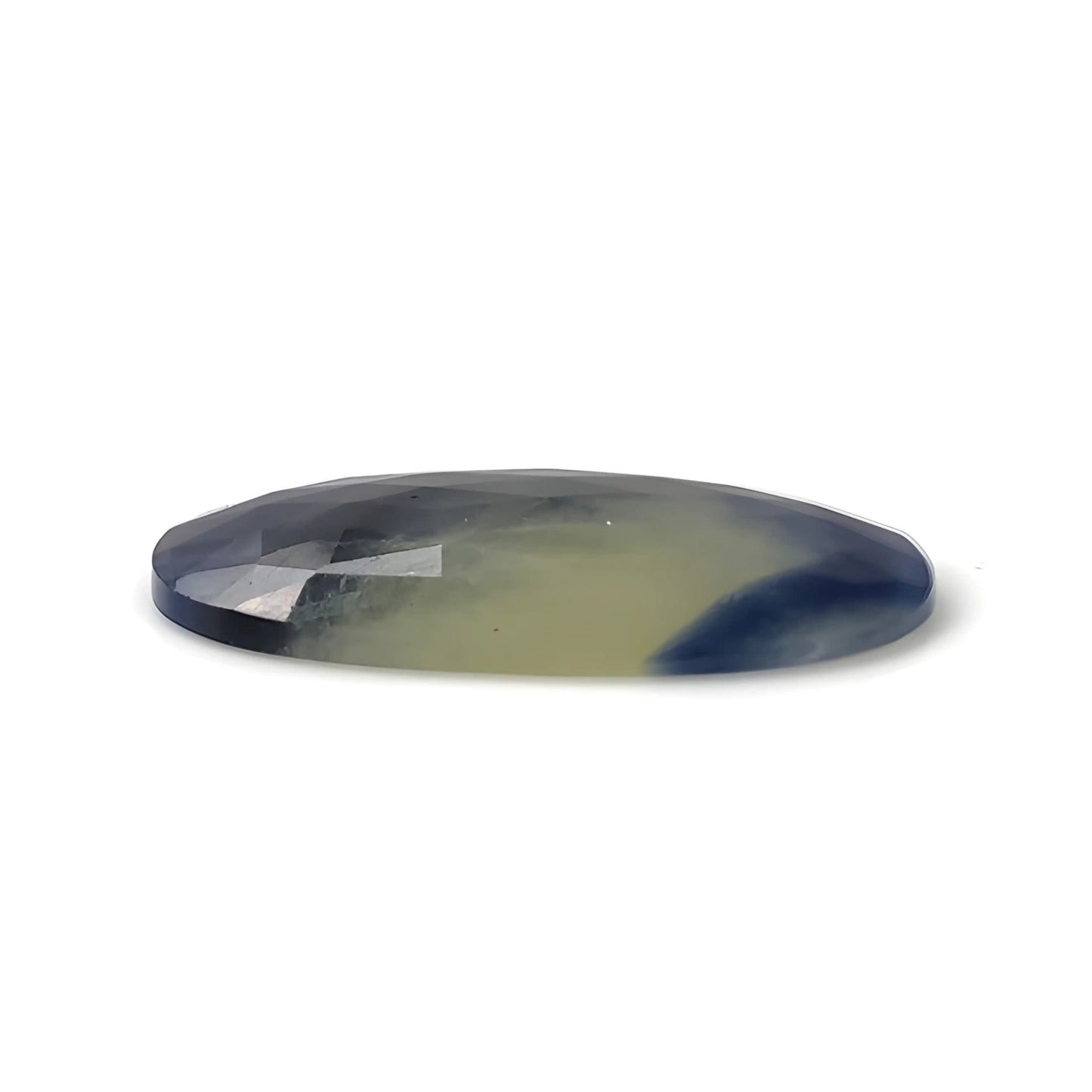 21.20cts Natural Untreated Multi Sapphire Gemstone Oval Shape Rose Cut Slice