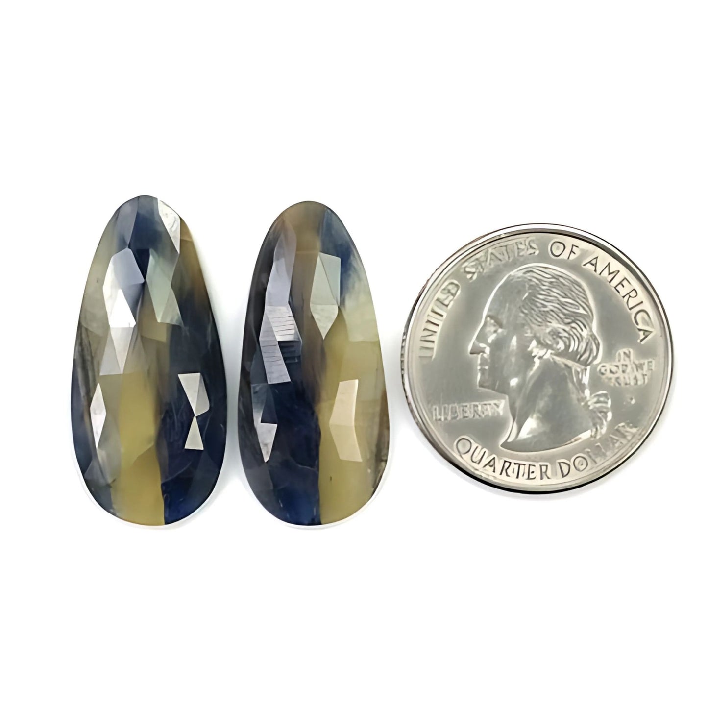 Multi Sapphire Rose Cut Slices