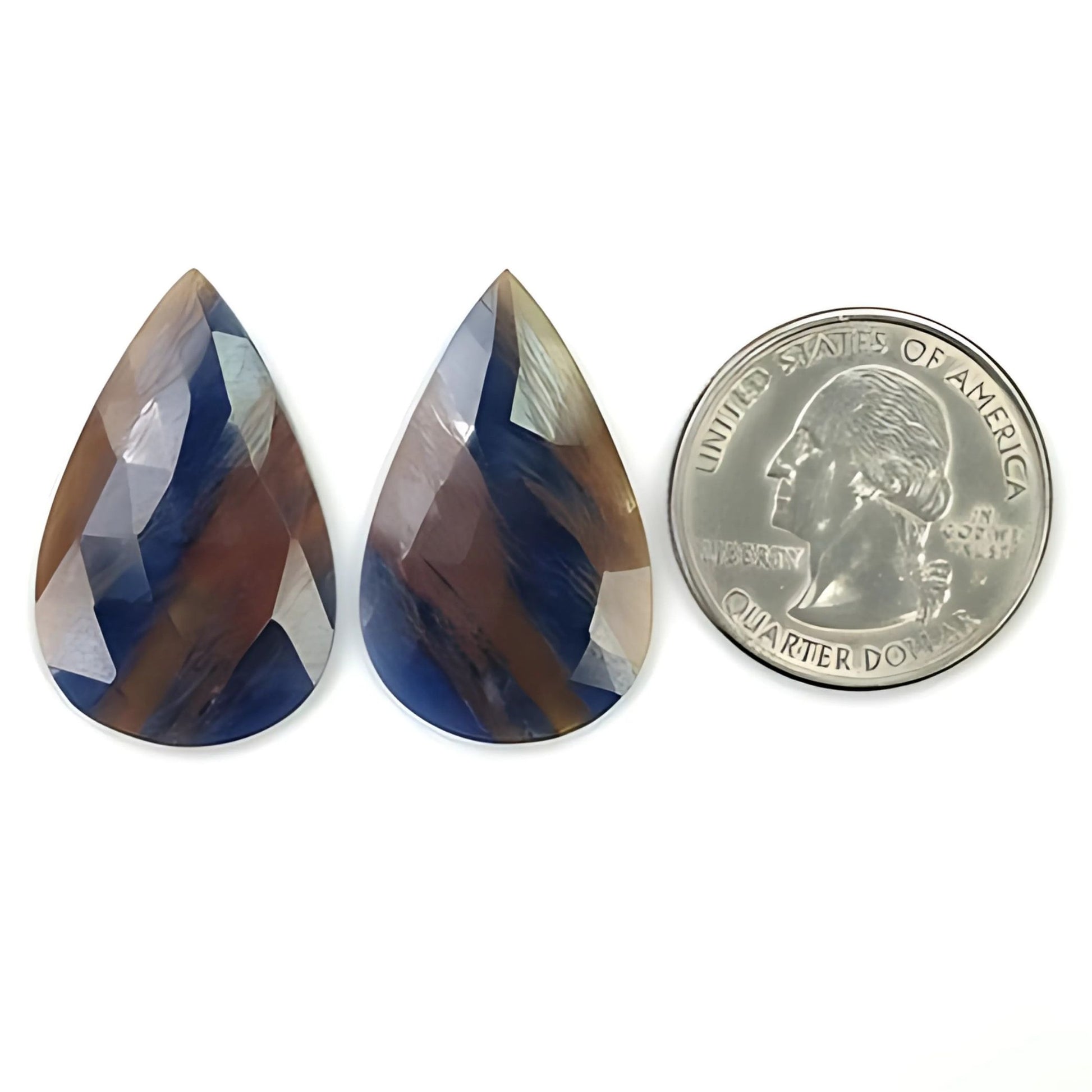 Multi Sapphire Rose Cut Slices
