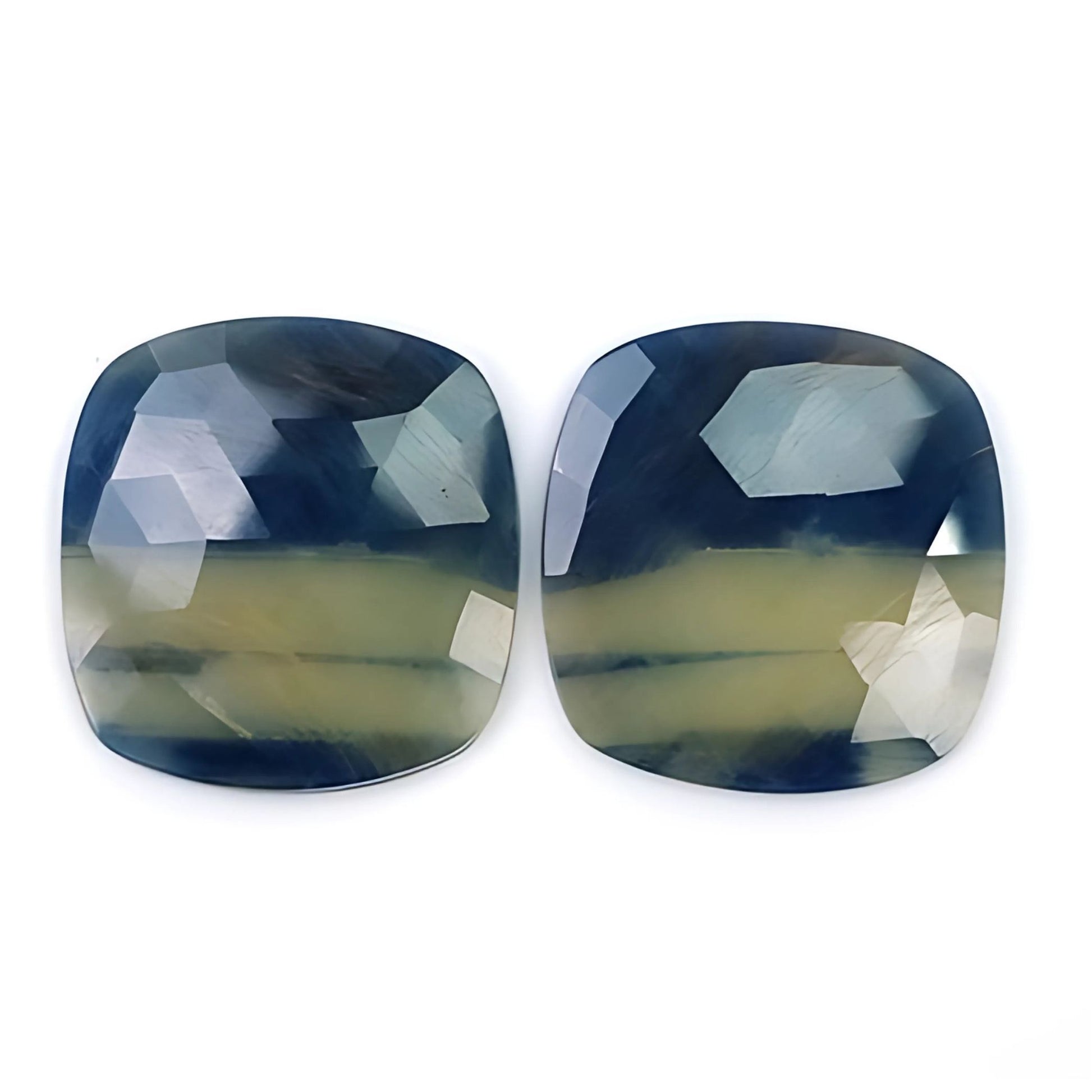 Zafiro múltiple con parte posterior plana