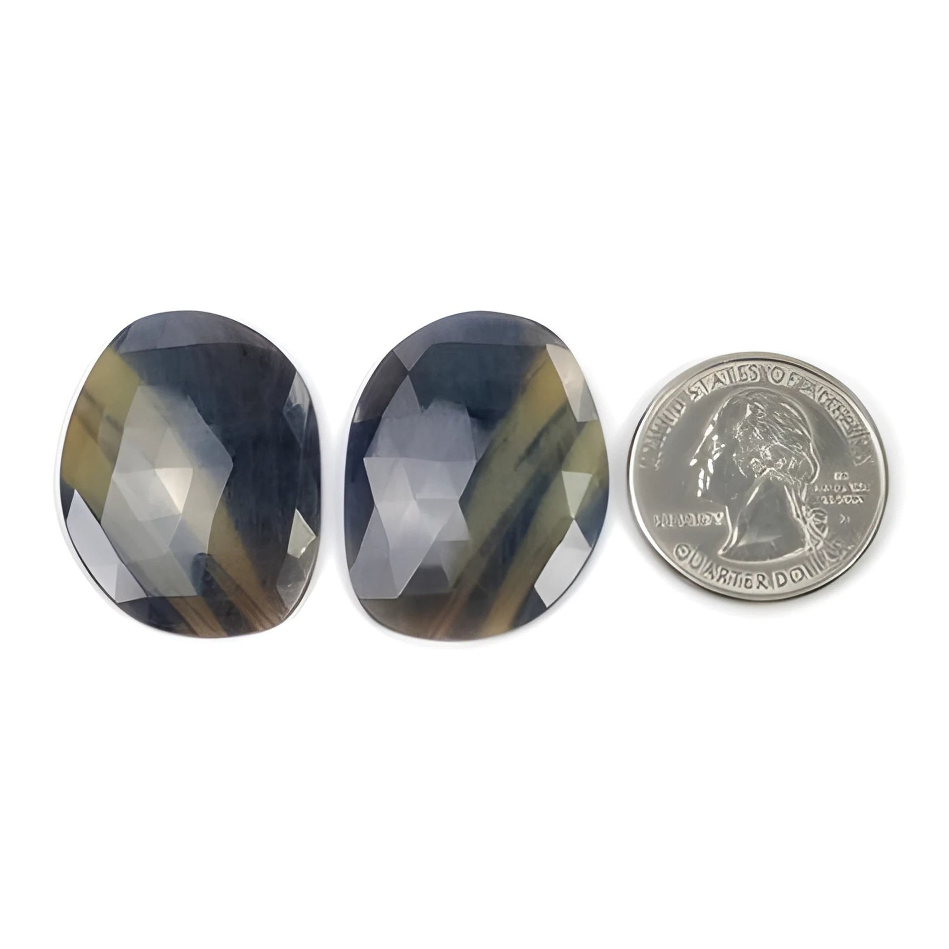 Tranches de rose multi-saphir coupées