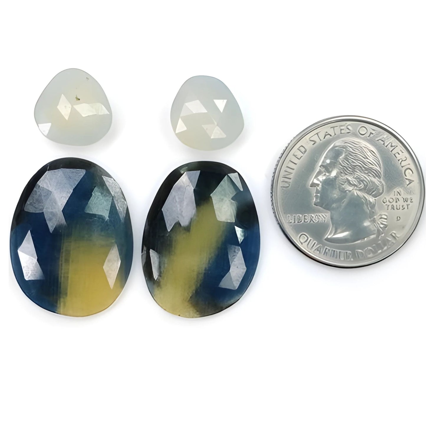 Multi Sapphire Rose Cut Slices