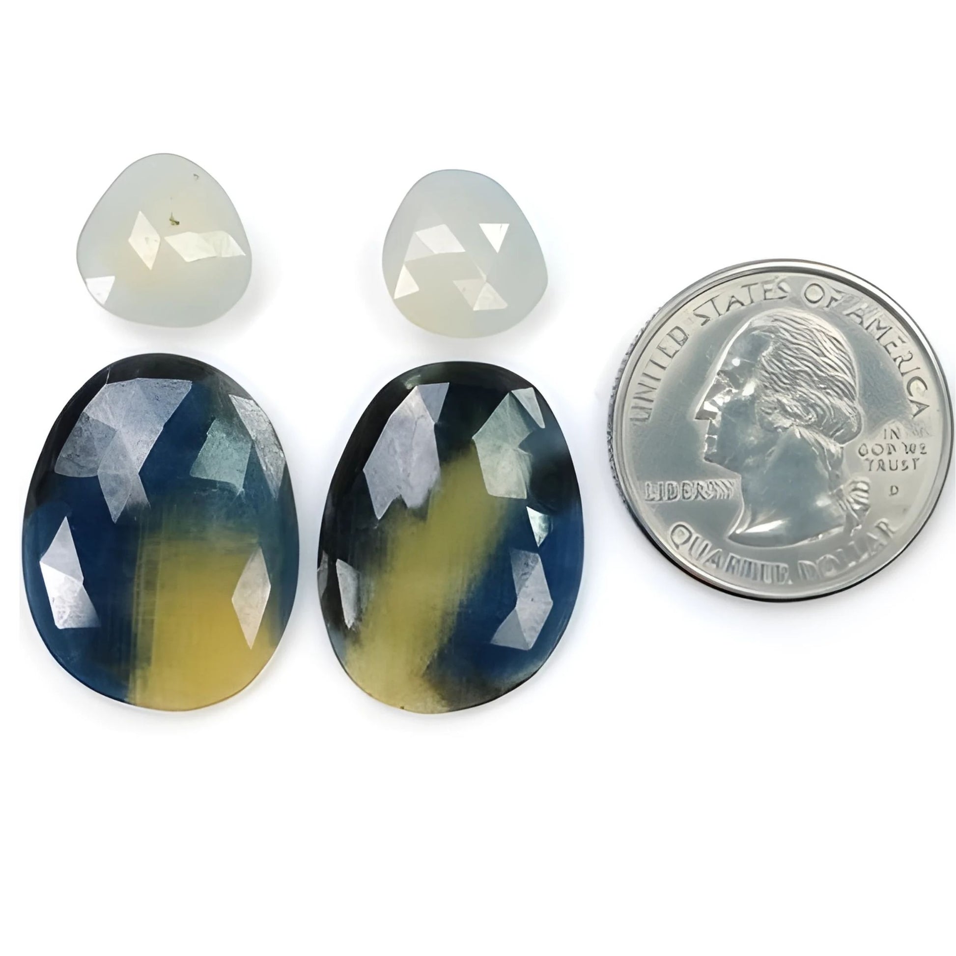 Multi Sapphire Rose Cut Slices