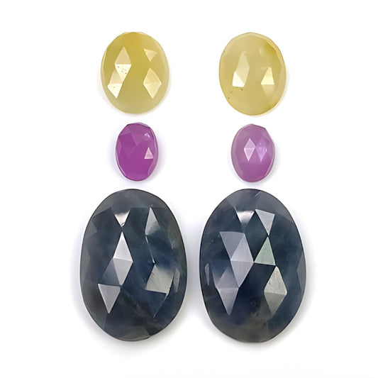 شرائح وردة الياقوت المتعددة المقطوعة