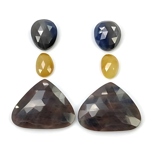 Pietra preziosa naturale multi zaffiro