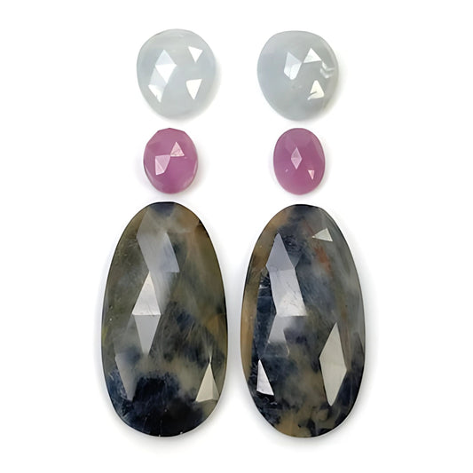 Pietra preziosa naturale multi zaffiro