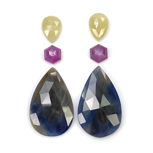 حجر الياقوت الكريم متعدد الأوجه