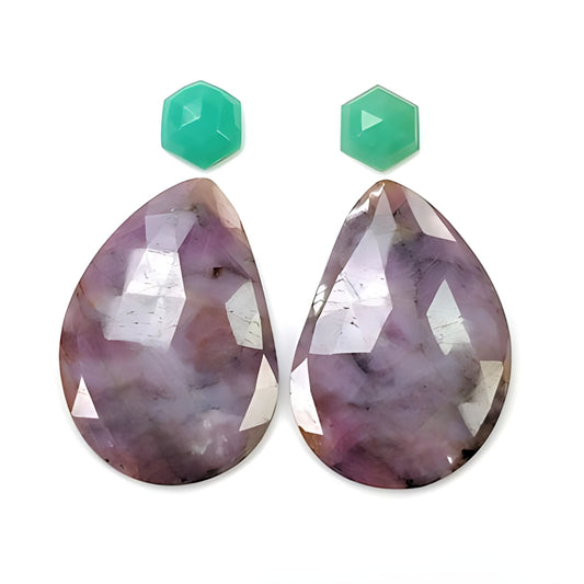 Mehrsaphir-Scheiben im Rosenschliff