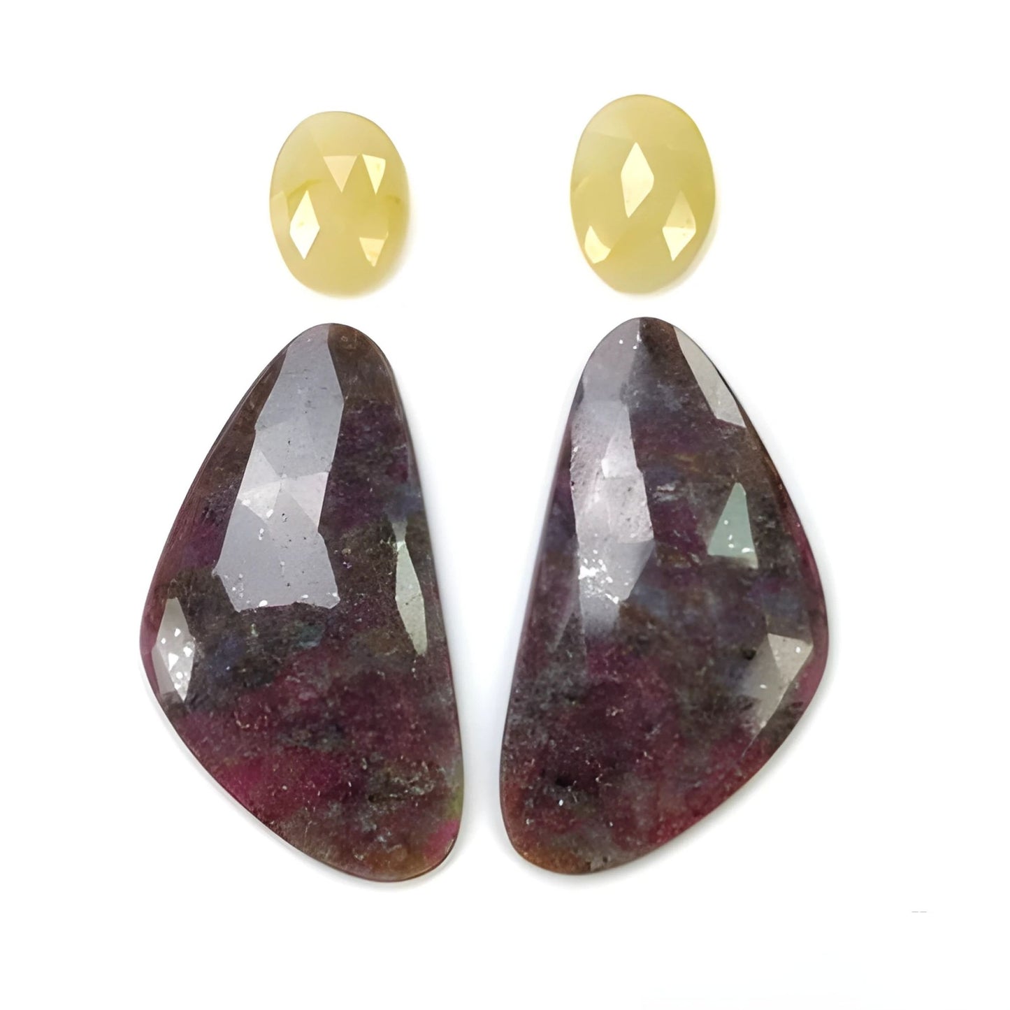 Facettierter Multi-Saphir-Edelstein