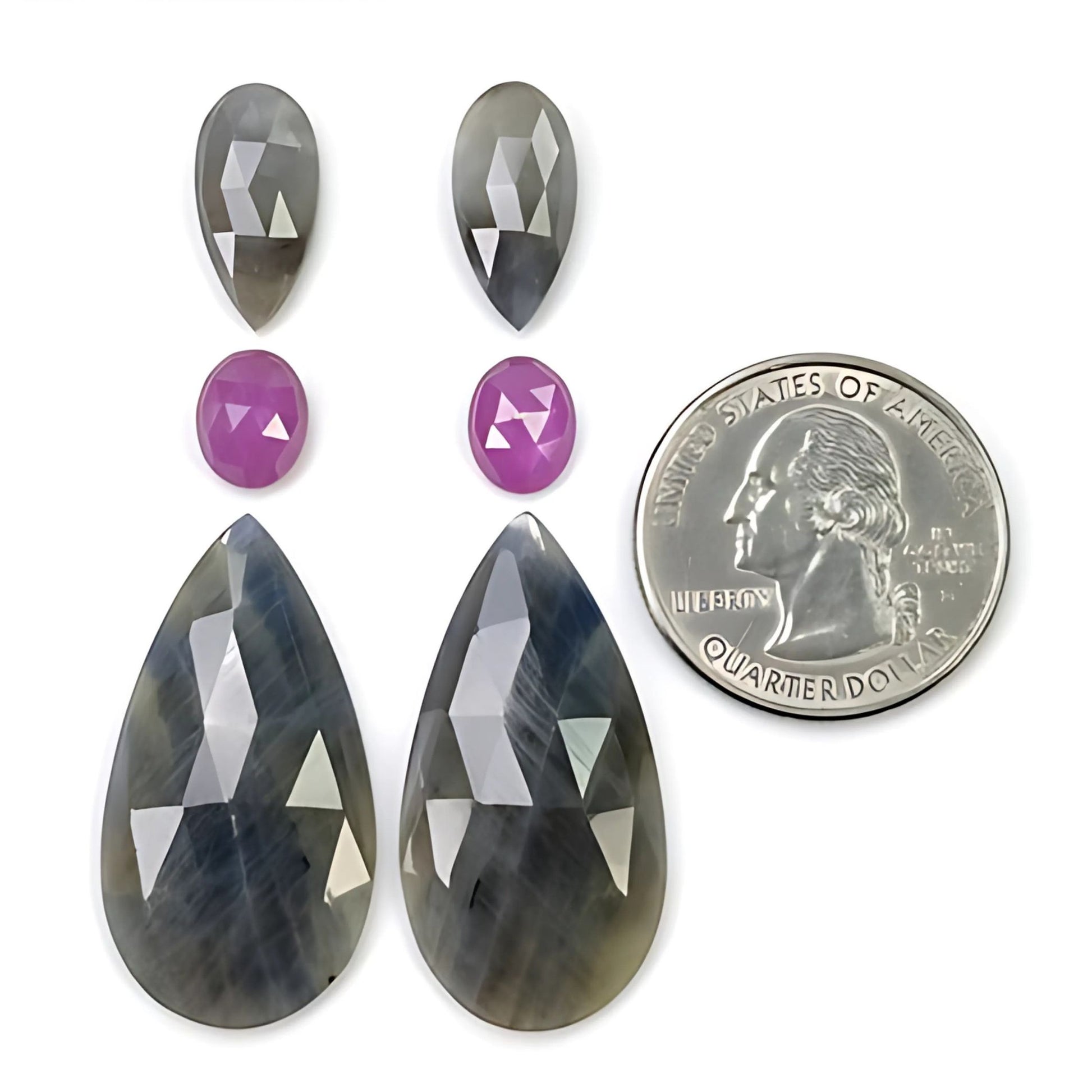 Pierre précieuse multi-saphir naturelle