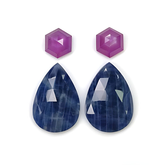 Pietra preziosa naturale multi zaffiro