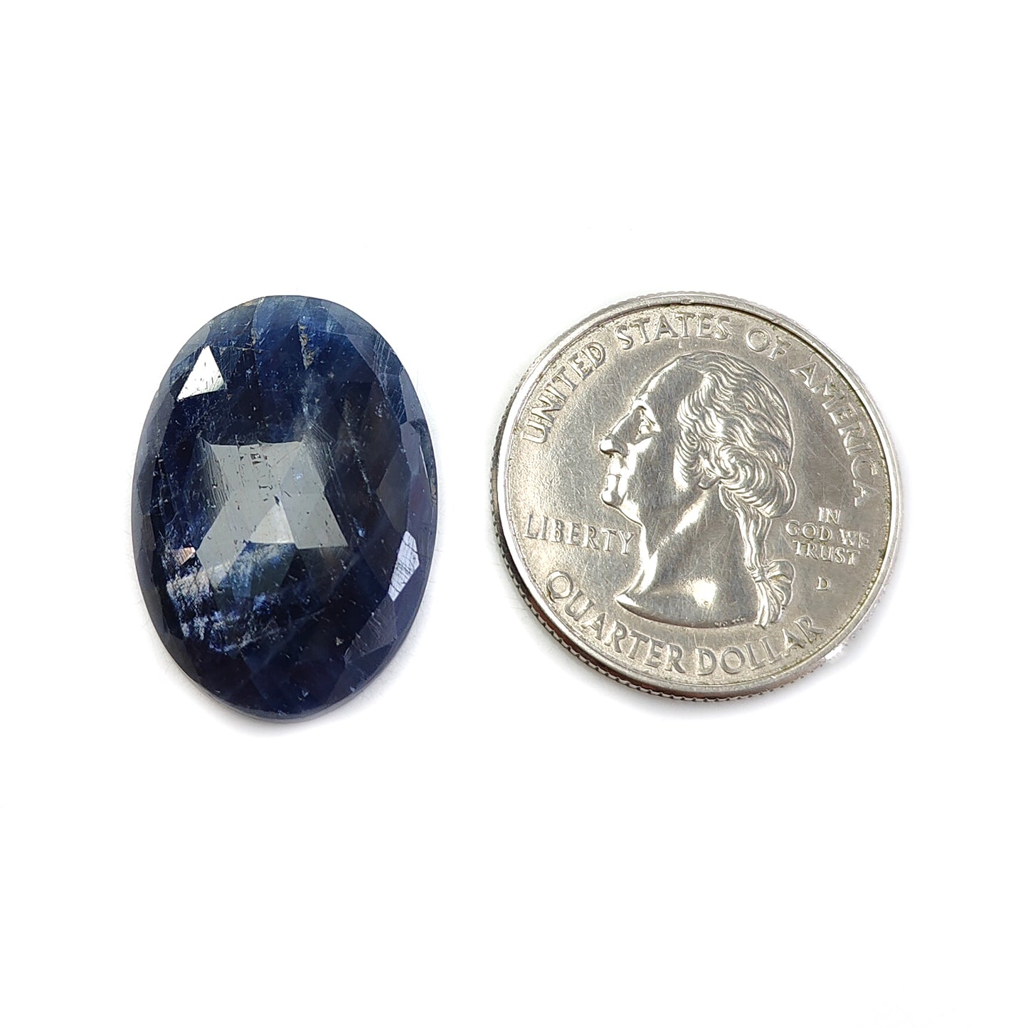 22.75cts Natural Untreated Sapphire Gemstone Rose Cut Slices Oval Shape
