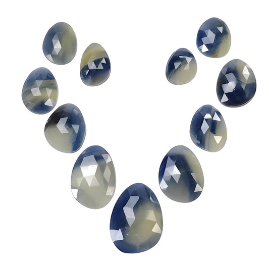 Tranches coupées de rose saphir orange