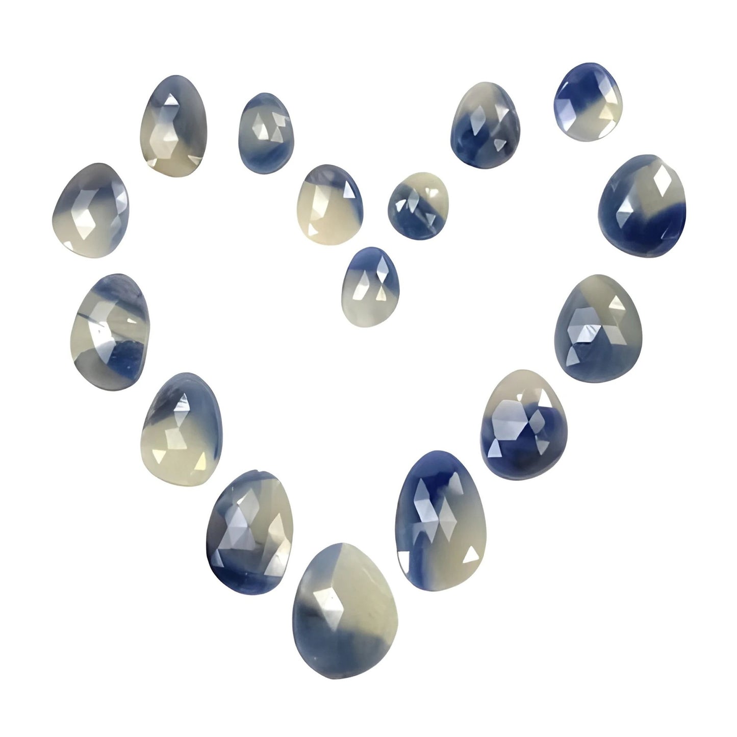Facettierte Multi-Saphir-Scheiben