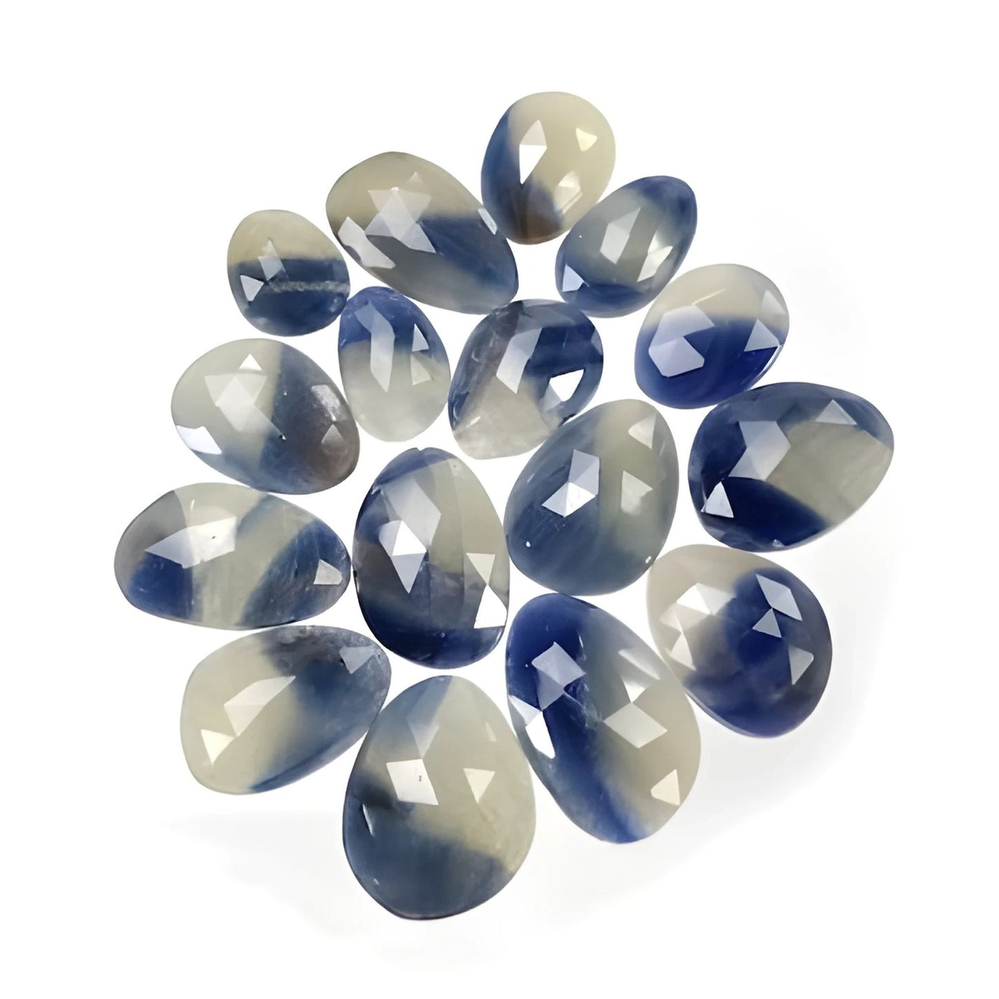 Piedra preciosa natural de zafiro múltiple