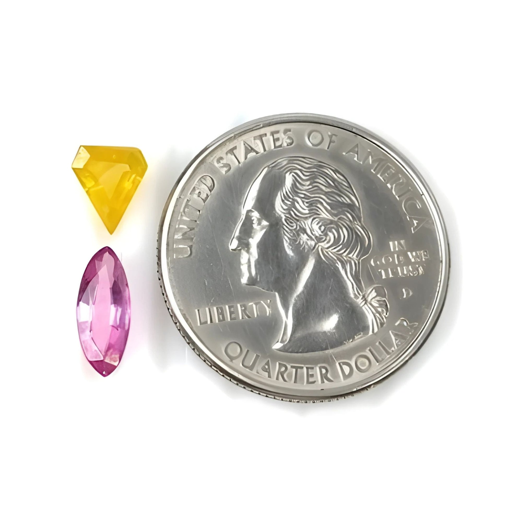 Piedra preciosa rubí rosa facetada