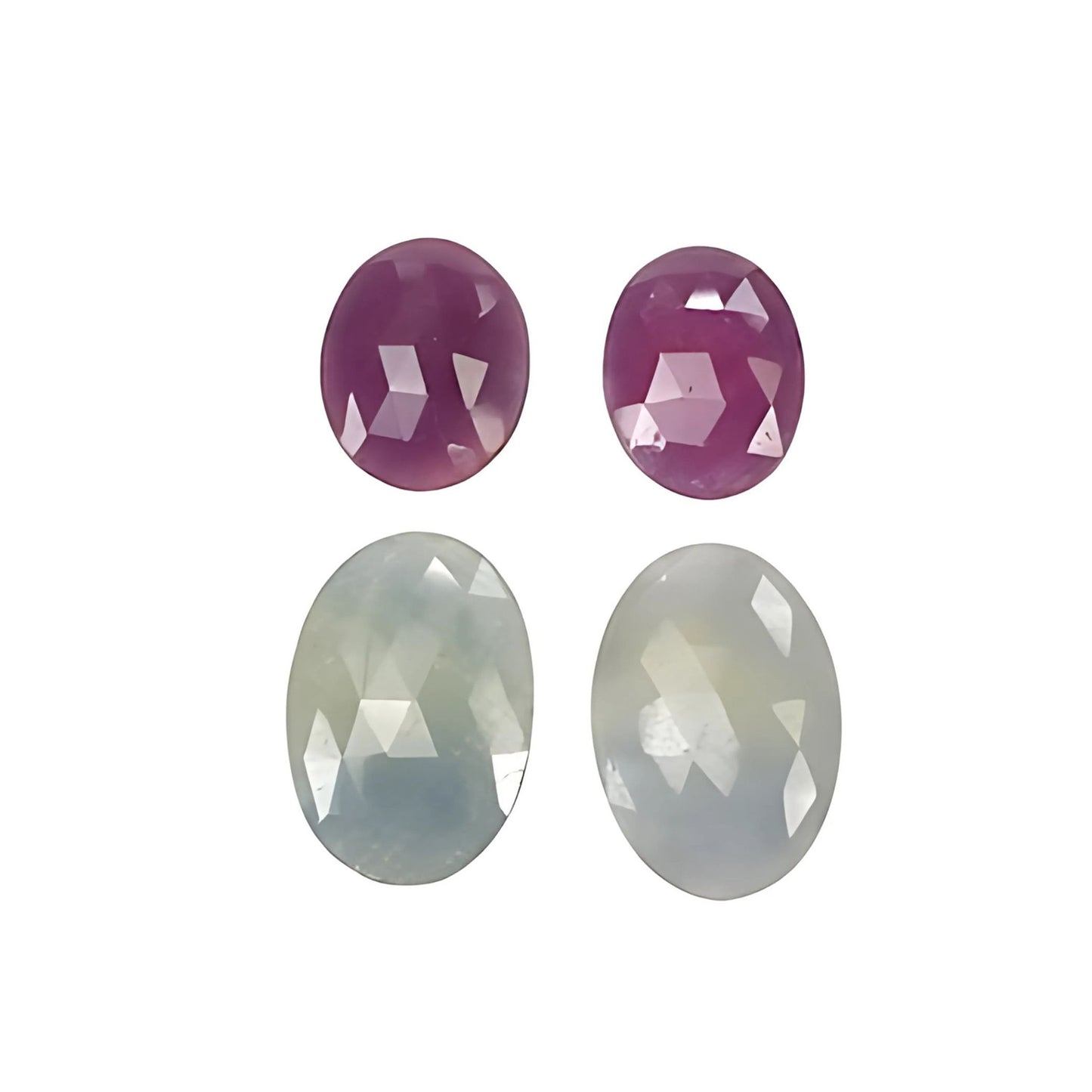 Multi Sapphire Rose Cut Slices