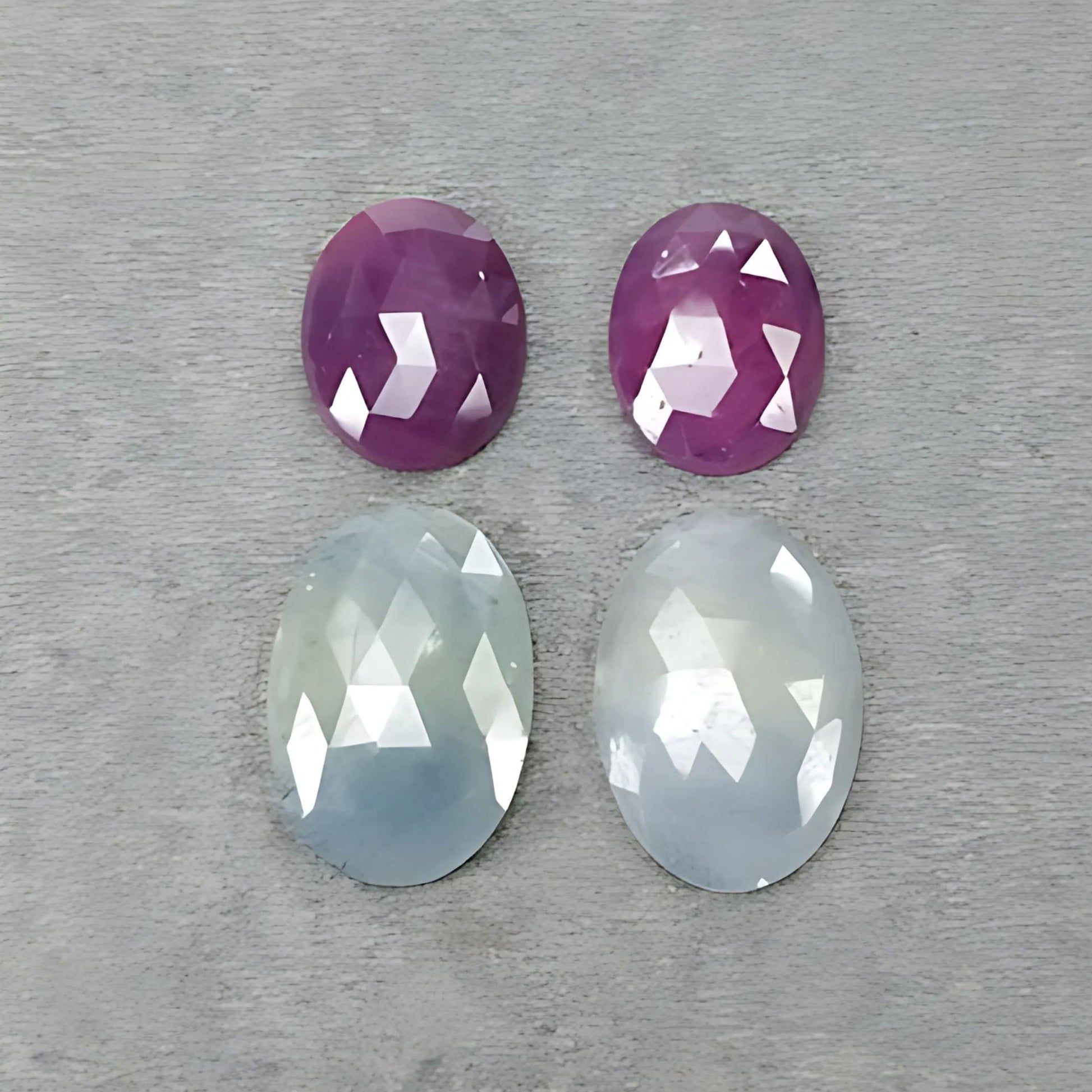 Pietra preziosa multi-zaffiro sfaccettata