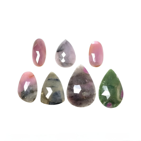 Rebanadas de rosa de zafiro múltiple