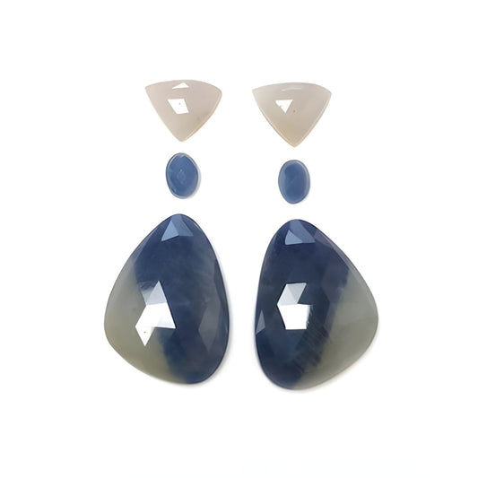 blue sapphire fancy rose cut