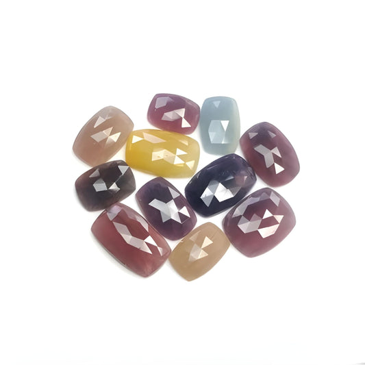 Mehrsaphir-Scheiben im Rosenschliff