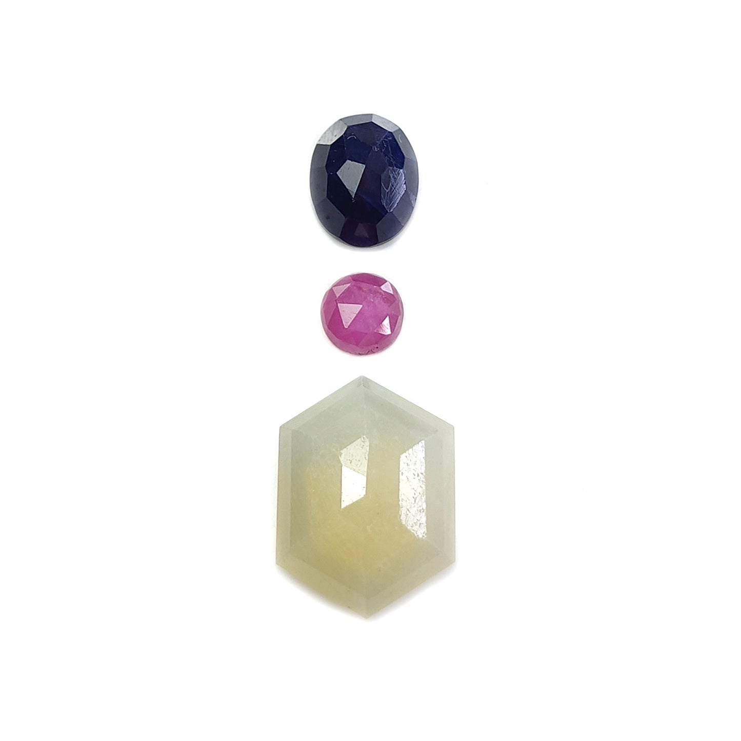 multiu sapphire step cut gemstone