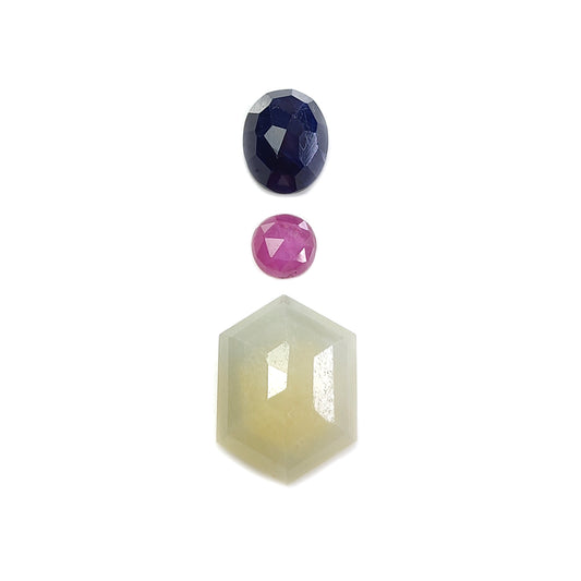 multiu sapphire step cut gemstone