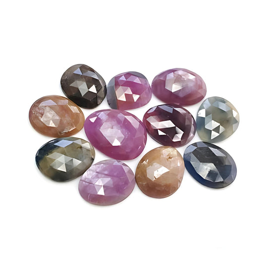 Multi Sapphire Rose Cut Slices