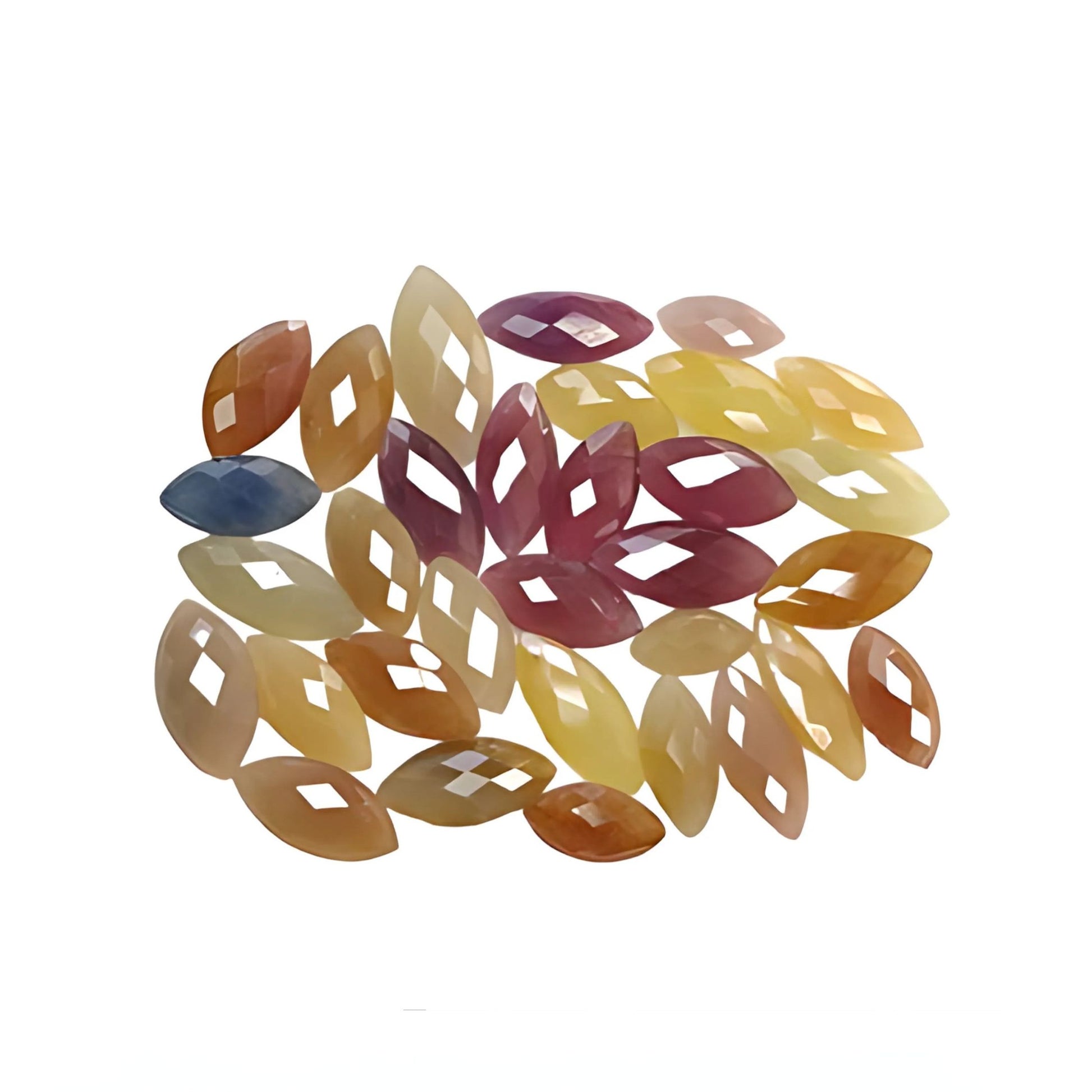 Pietra preziosa multi-zaffiro sfaccettata