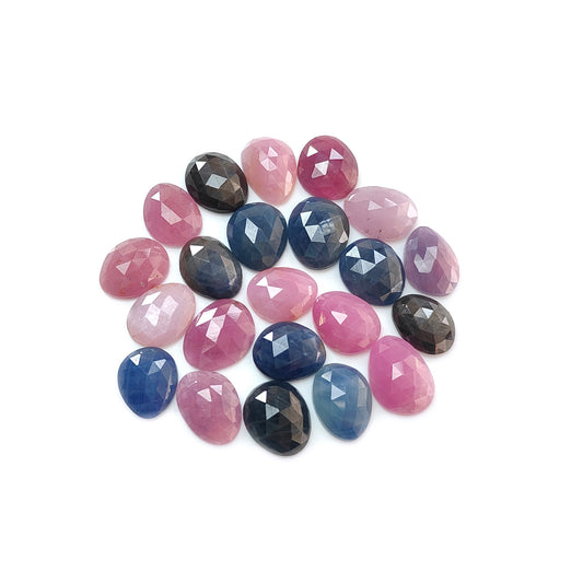 شرائح الياقوت المقطوعة على شكل وردة