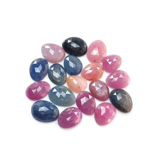 Multi Sapphire Rose Cut Slices