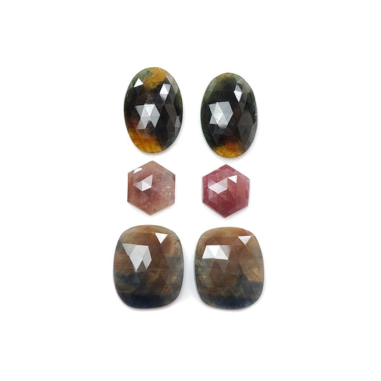 Mehrsaphir-Scheiben im Rosenschliff