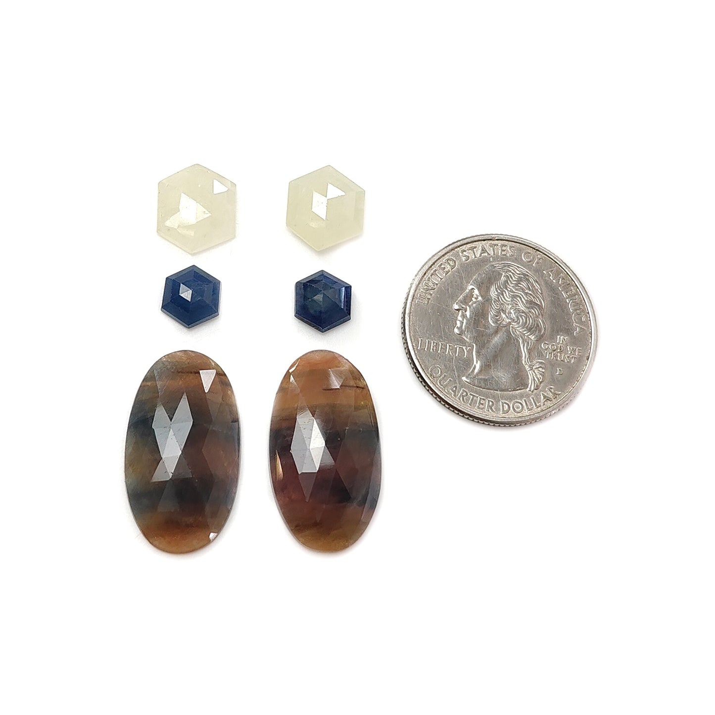 Saphir im Rosenschliff