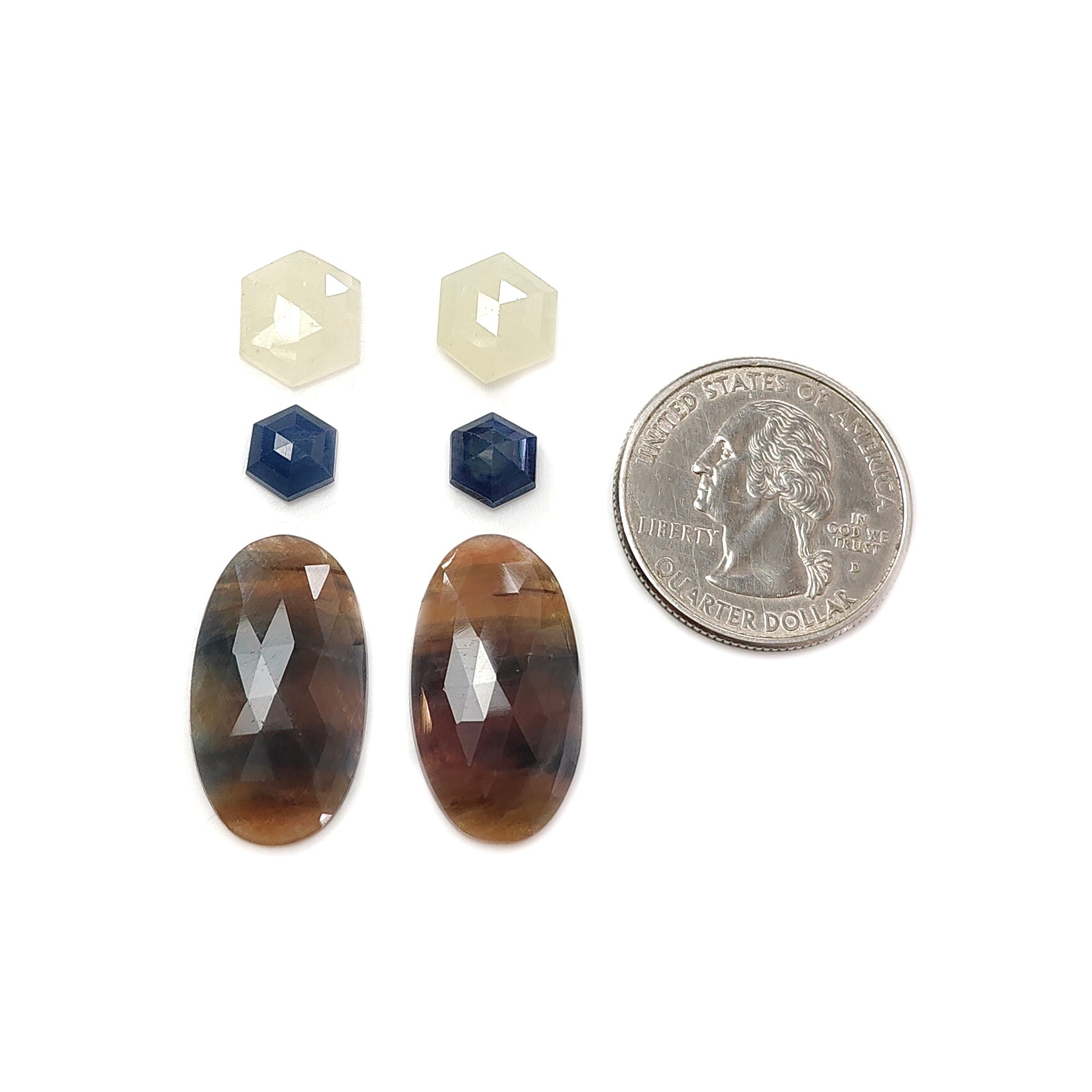 Saphir im Rosenschliff