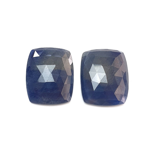 Corte de piedras preciosas de zafiro multicolor