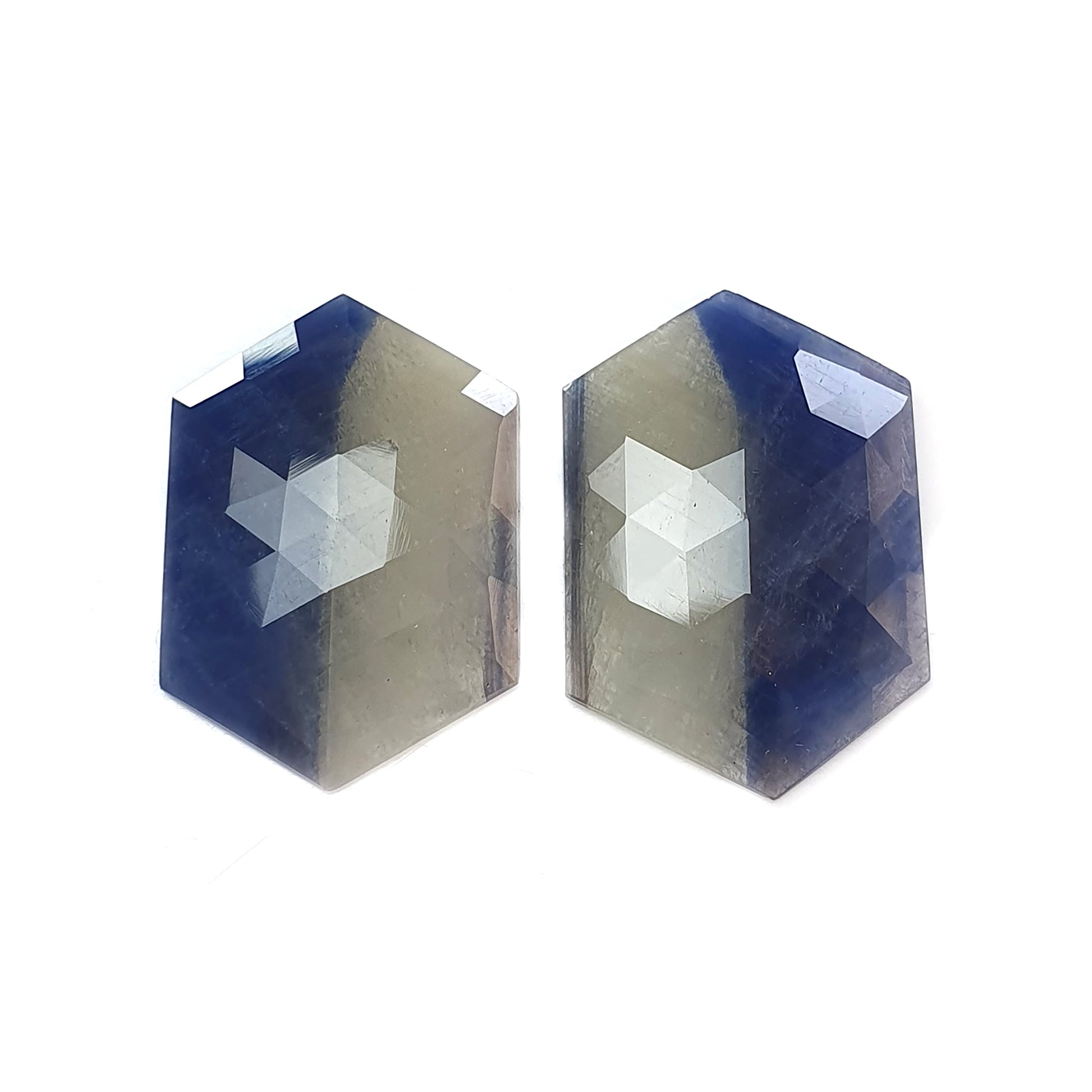 Multi Sapphire Rose Cut Slices