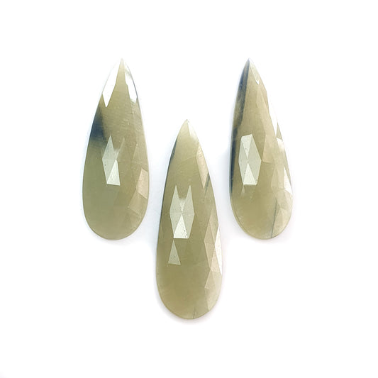 multi sapphire rose cut gemstone