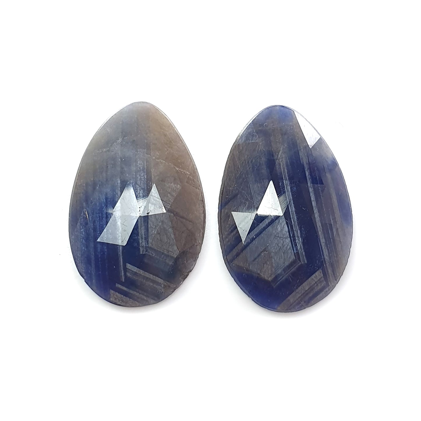 multi sapphire rose cut gemstone